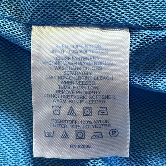 LANDS END Women’s Zip Up And Button Up Lightweight Blue Jacket. Size M - Picture 8 of 11